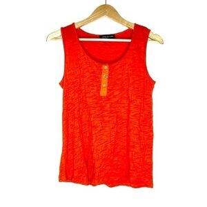 JONES New York Orange Knit Tank Top US M
